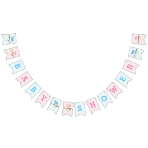 El género revela Baby Shower que golpea banderas