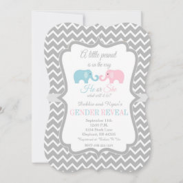 El género revela invitaciones que el género del |