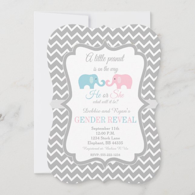 El género revela invitaciones que el género del | (Anverso)