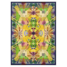 El geo 60x84 del extracto del mantel del algodón