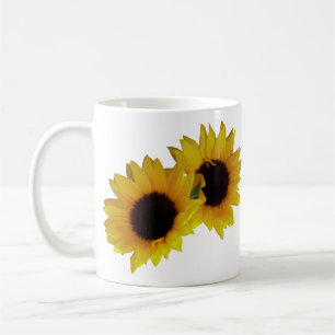 El girasol ahueca las tazas amarillas soleadas del