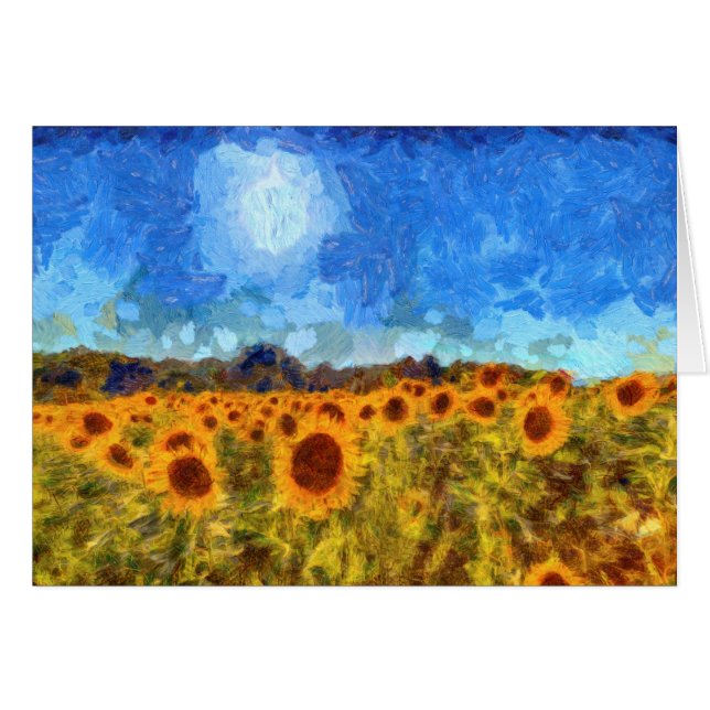 El girasol coloca a Van Gogh (Anverso (Horizontal))