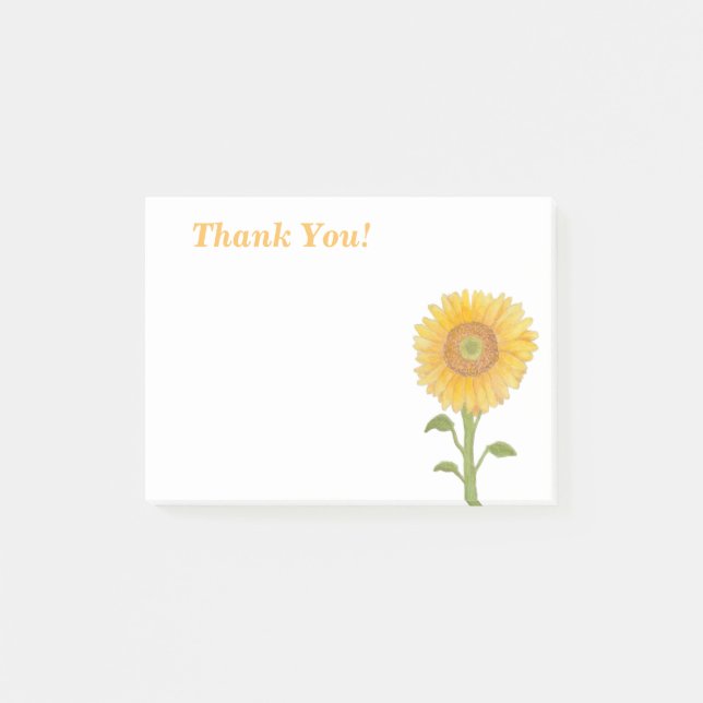 El girasol de Acuarela le agradece las notas de (Anverso)