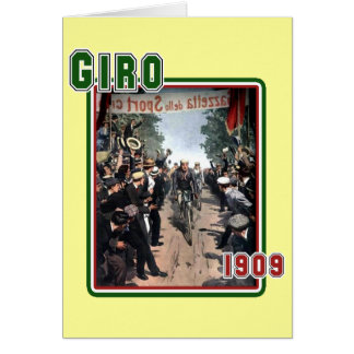 El giro de ciclo Italia 1909 señala arte retro del