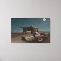 El gitano durmiente de Henri Rousseau, arte vintag