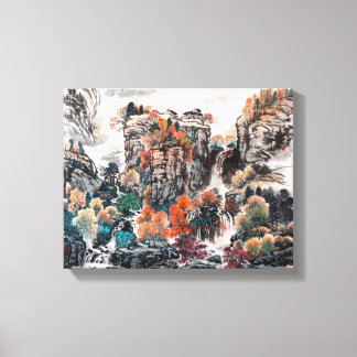 El glamour del otoño, el lienzo de pintura chino