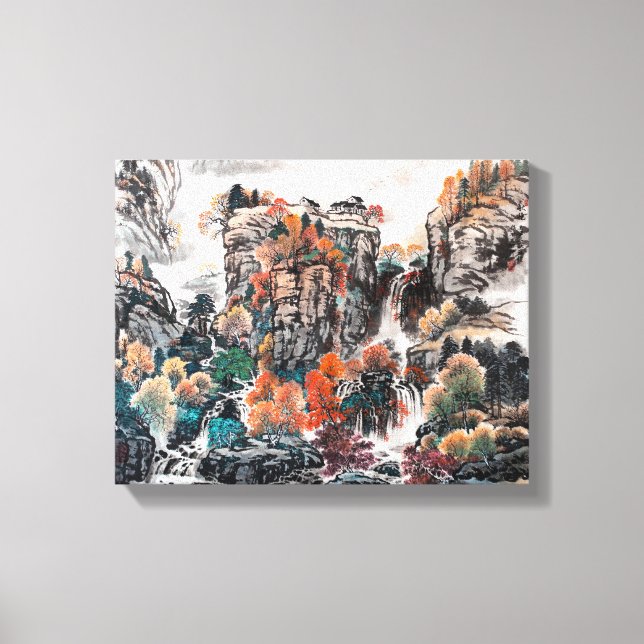 El glamour del otoño, el lienzo de pintura chino (Anverso)