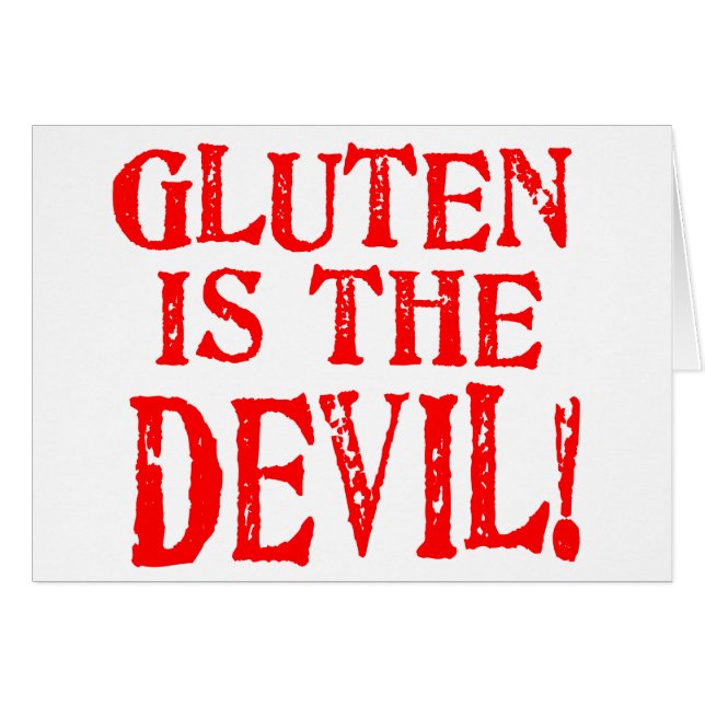 El gluten es el diablo (Anverso (Horizontal))
