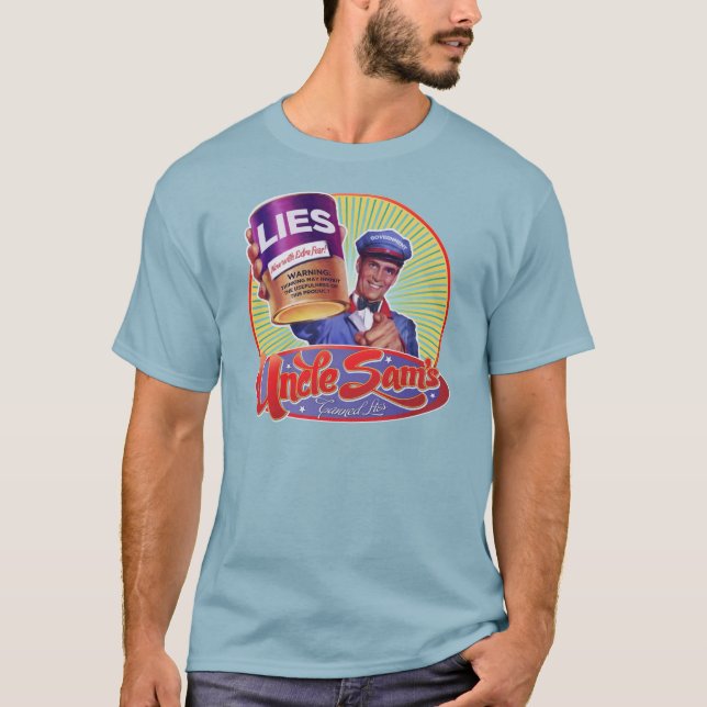 El gobierno miente camiseta (Anverso)