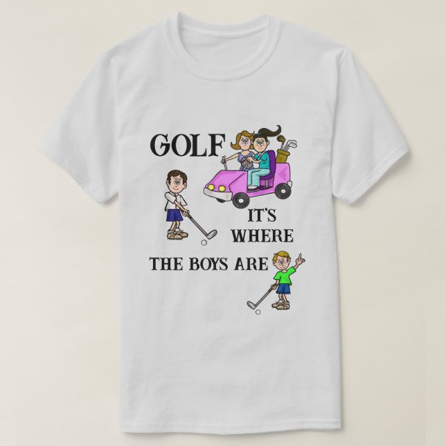 El Golf Es Donde Los Niños Son Camisetas (Diseño del anverso)