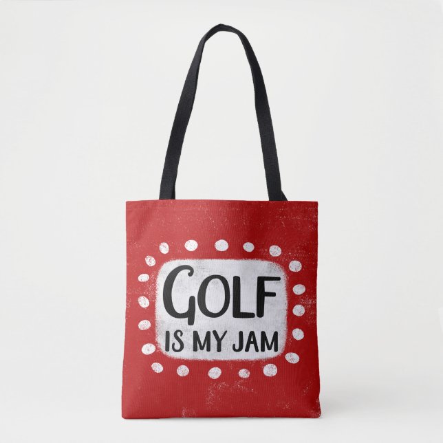 El Golf Es Mi Bolsa De Tote De Jam (Anverso)