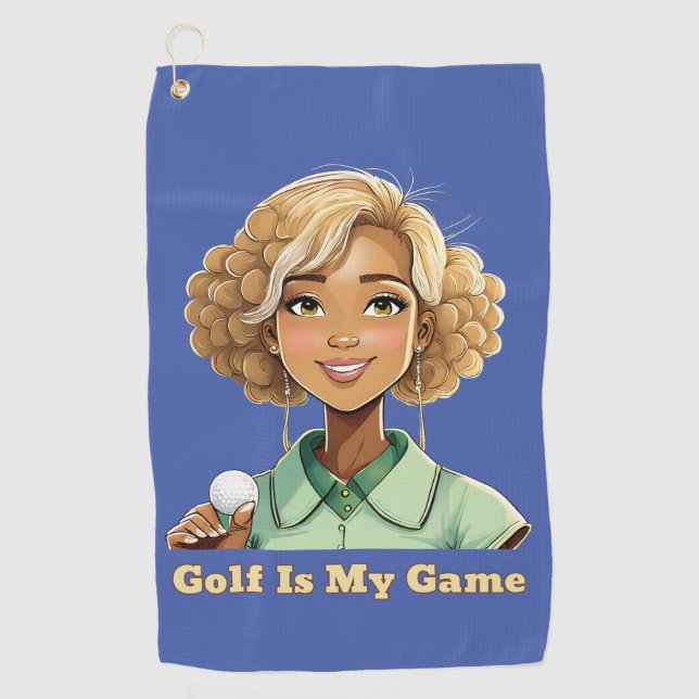 El golf es mi juego Toalla de Golf para las mujere (Anverso)