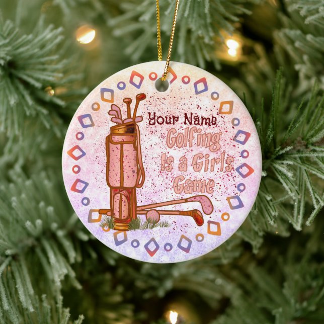 El golf es un adorno de golf para Chicas (Árbol)