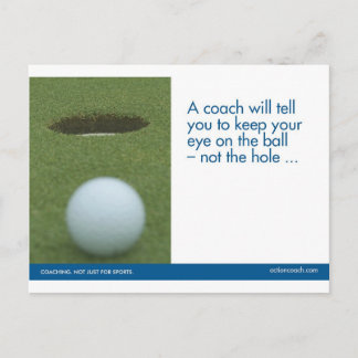 El golf se divierte la postal