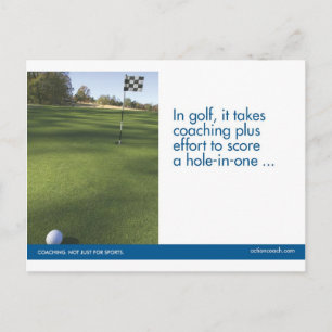 El golf se divierte la postal