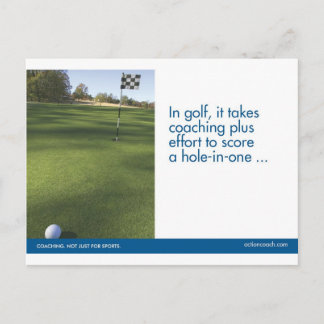 El golf se divierte la postal