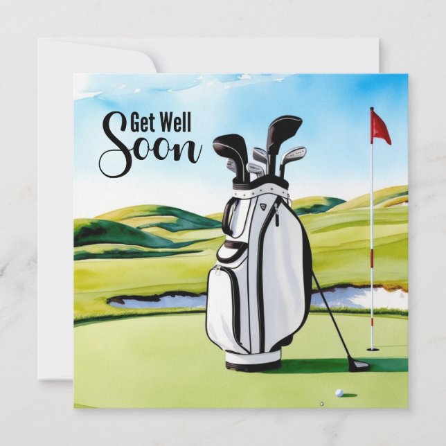 El golf se recuperará pronto con la bolsa de golf  (Anverso)