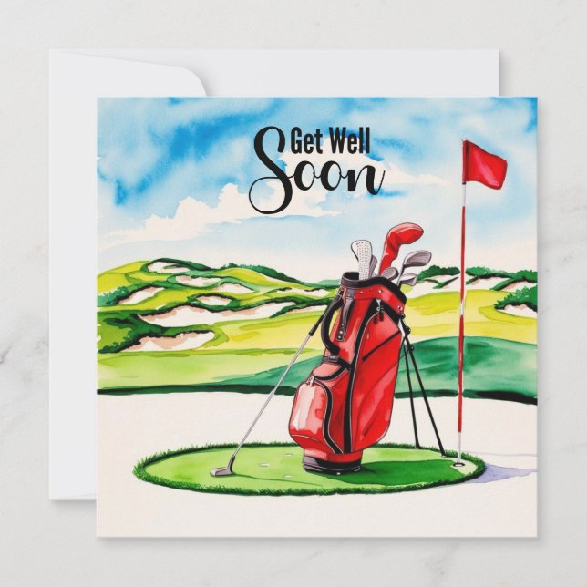 El golf se recuperará pronto con la bolsa de golf  (Anverso)