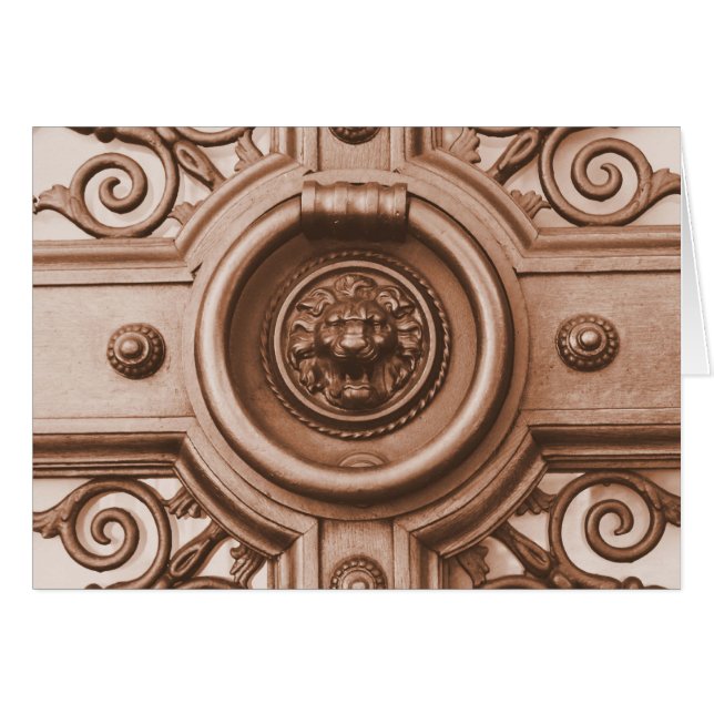 El golpe y él serán abiertos - tarjeta de la (Anverso (Horizontal))