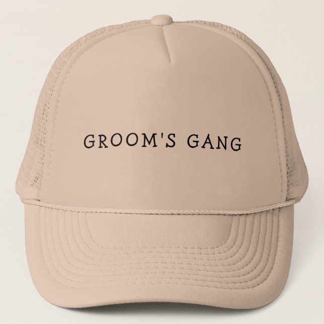 EL GORRA DE GRUPO BACHELOR TUCKER DE GROOM (Anverso)