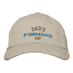 El Gorra del bordado de pesca de papá