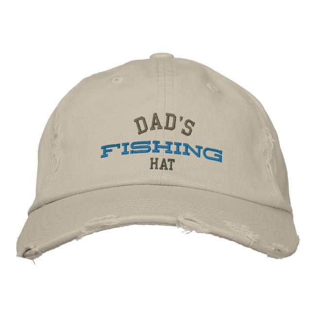 El Gorra del bordado de pesca de papá (Anverso)