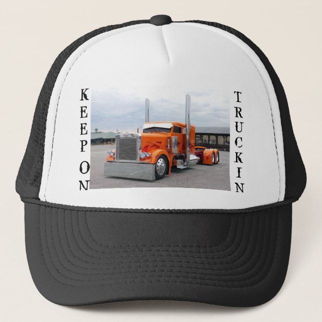 EL GORRA DEL CAMIÓN, GUARDA, ENCENDIDO, TRUCKIN (Anverso)