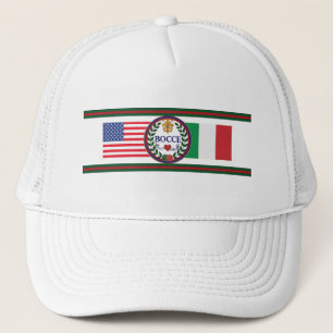 El gorra del camionero americano e italiano de la
