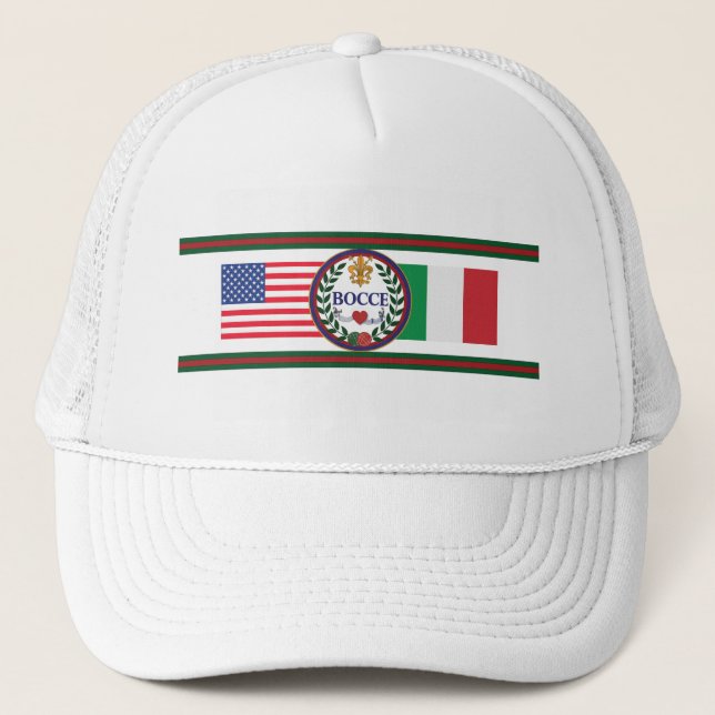 El gorra del camionero americano e italiano de la (Anverso)
