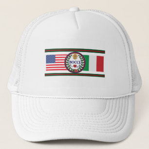 El gorra del camionero americano e italiano de la