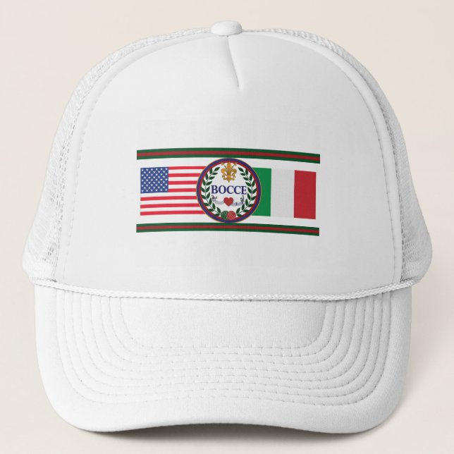 El gorra del camionero americano e italiano de la (Anverso)