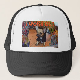 El gorra del camionero del bulldog francés