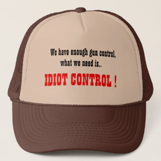 El gorra del camionero del control del idiota