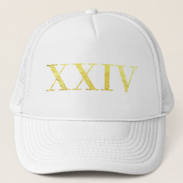 El gorra del camionero del oro XXIV 24K