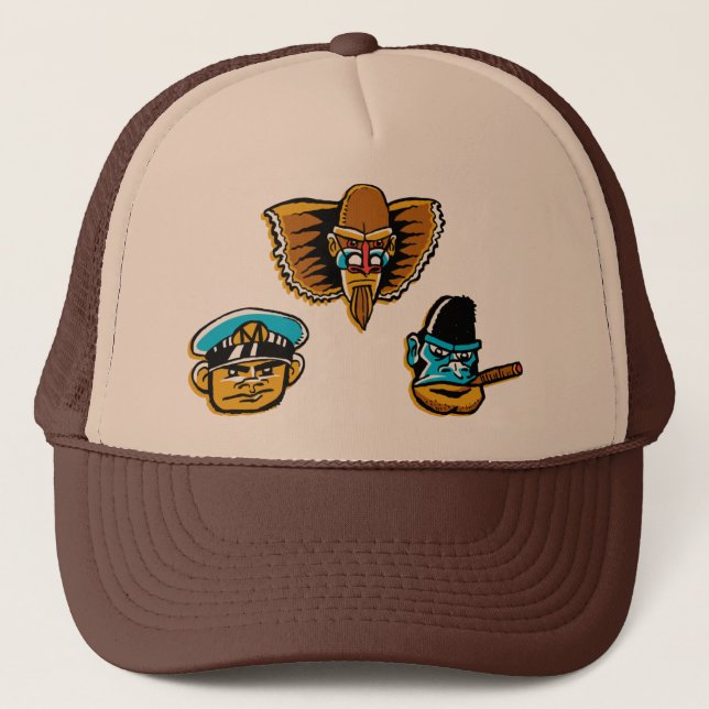 El gorra poderoso del camionero de los (Anverso)