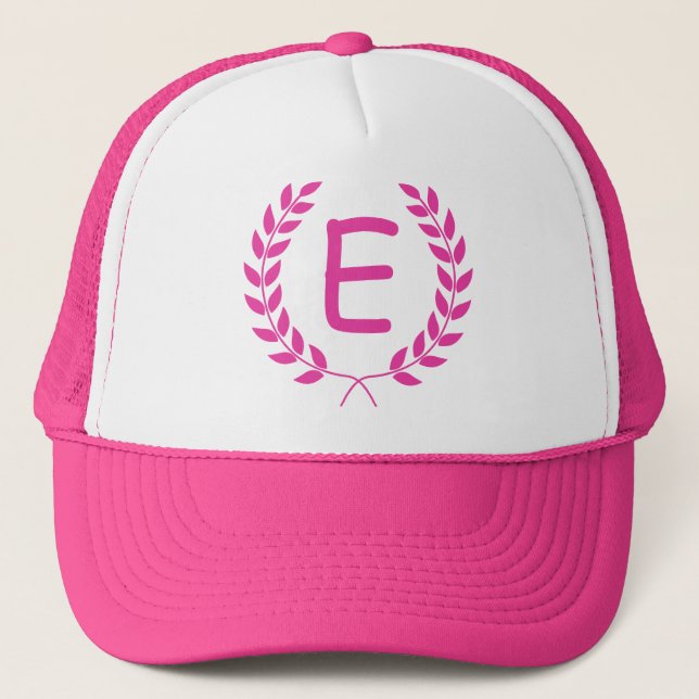 El gorra rosado de la guirnalda del laurel del (Anverso)