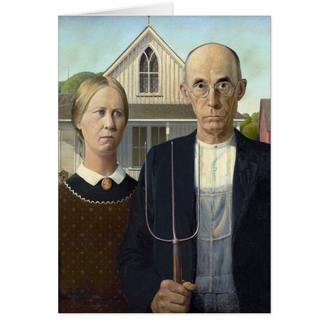 El gótico americano de Grant Wood (Frente)
