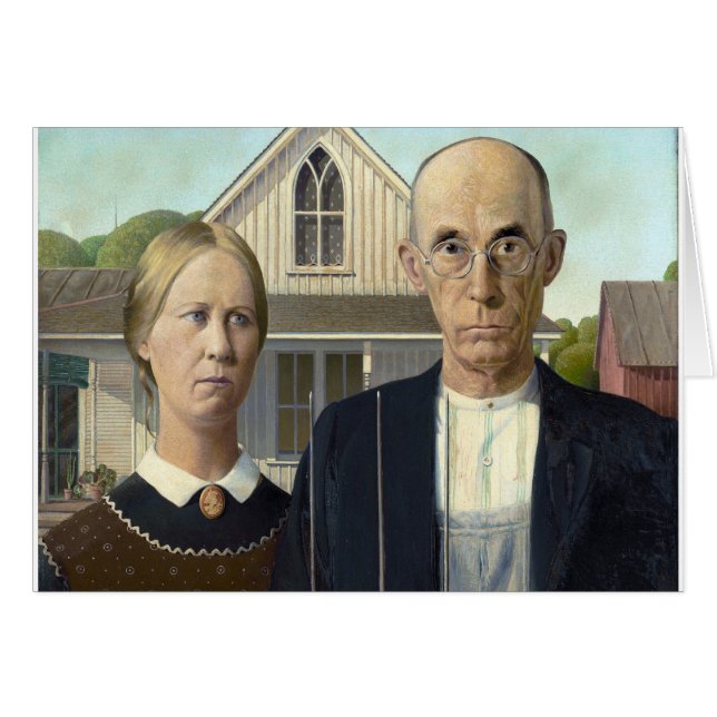 El gótico americano de Grant Wood (Anverso (Horizontal))