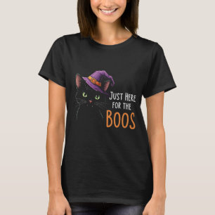 El gracioso gato negro para la camiseta de los abu