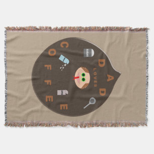 El gracioso monstruo de papá ama el café con manta