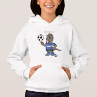 El gracioso personalizado de fútbol del dragón Kom