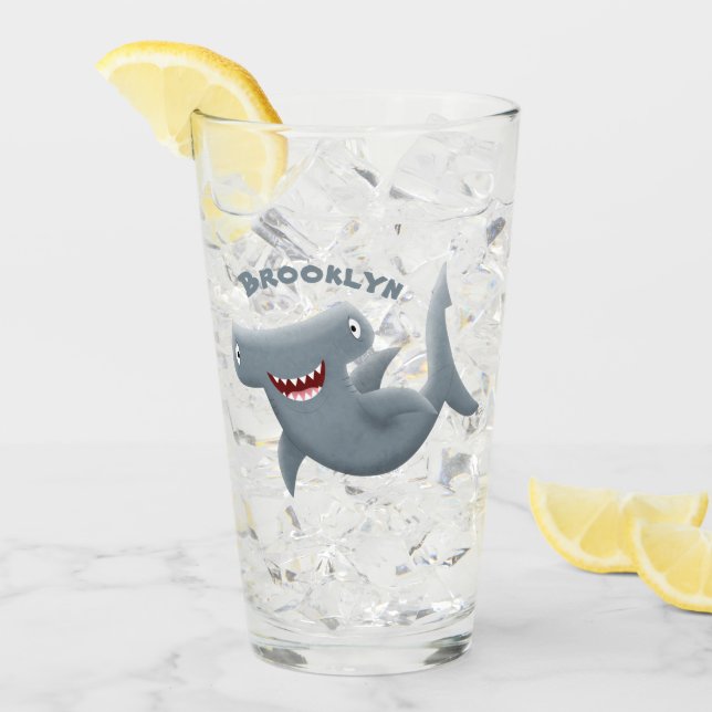 El gracioso tiburón martillo personalizado (Anverso (hielo))