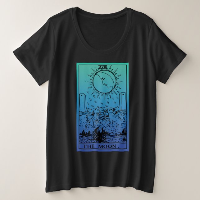 El gradiente de la tarjeta Moon Tarot Plus T-Shirt (Anverso del diseño)