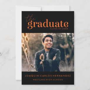 EL GRADUADO ATREVIDO INVITACIÓN DE GRADUACIÓN CO