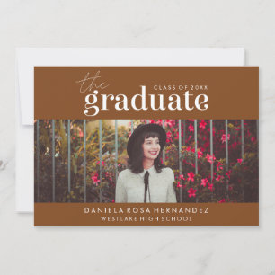 EL GRADUADO ATREVIDO INVITACIÓN DE GRADUACIÓN CO