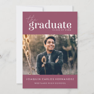 EL GRADUADO AUDACIA INVITACIÓN DE GRADUACIÓN CON