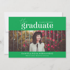 EL GRADUADO NEGRO | INVITACIÓN DE GRADUACIÓN DE FO