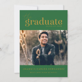 EL GRADUADO NEGRO | INVITACIÓN DE GRADUACIÓN DE FO