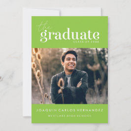 EL GRADUADO NEGRO | INVITACIÓN DE GRADUACIÓN DE FO