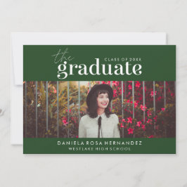 EL GRADUADO NEGRO | INVITACIÓN DE GRADUACIÓN DE FO
